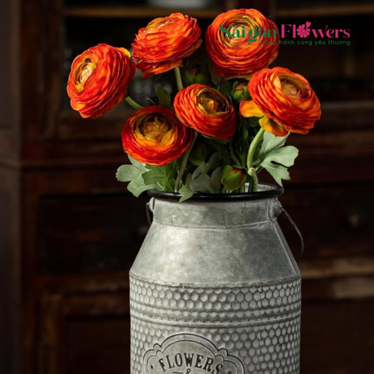 ARTIFICIAL RANUNCULUS FLOWERS